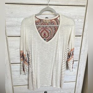 Democracy Bohemian Mandala Top with Patterned Back!